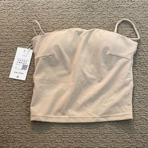 Beige/Tan Spaghetti Strap Workout Top